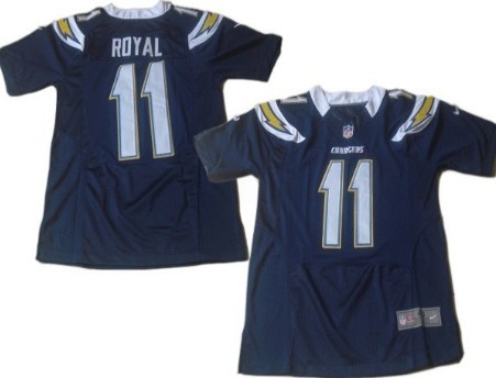 Nike Elite Jersey San Diego Chargers 11 Eddie Royal Navy Blue